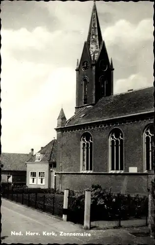 Ak Zonnemaire Zeeland Niederlande, Ned. Herv. Kerk