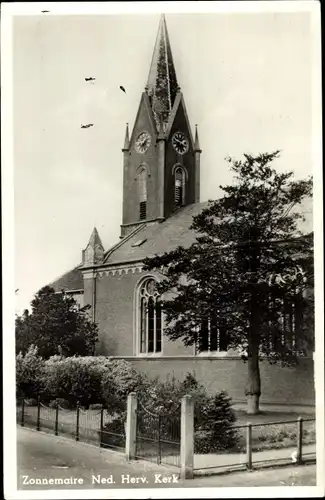 Ak Zonnemaire Zeeland Niederlande, Ned. Herv. Kerk