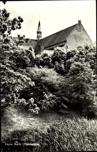 Ak Haamstede Zeeland Niederlande, Herv. Kerk