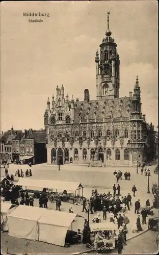 Ak Middelburg Zeeland Niederlande, Stadhuis