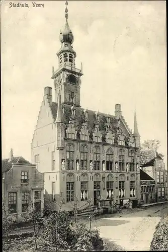 Ak Veere Zeeland Niederlande, Stadhuis