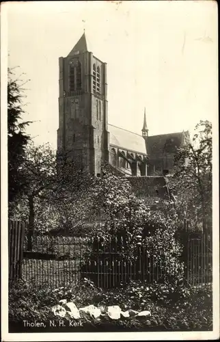 Ak Tholen Zeeland Niederlande, N. H. Kerk