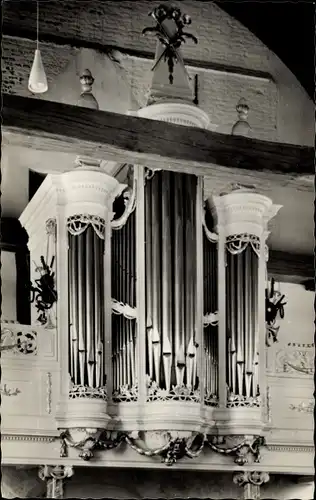 Ak Lexmond Leksmond Utrecht, Orgel in der Kirche