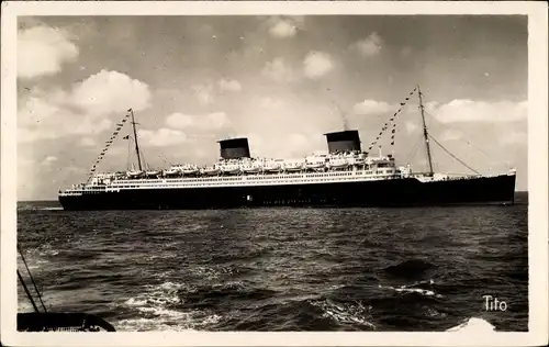 Ak Paquebot Liberté, CGT, French Line