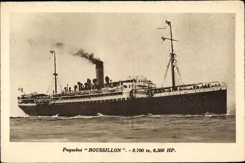 Ak Paquebot Roussillon, CGT