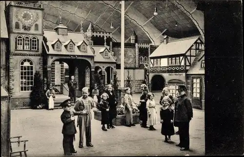 Ak Schaeffer's Märchenstadt Lilliput, Liliputaner