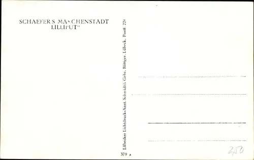 Ak Schaefer's Märchenstadt "Liliput"