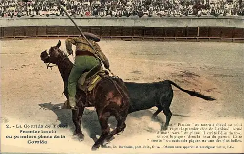 Ak Stierkampf, Corrida de Toros, Premier tarcio ou premiere phase de la Corrida