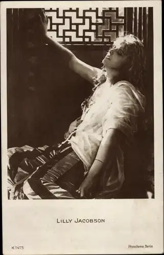 Ak Schauspielerin Lilly Jacobson, Portrait, PH K 1475