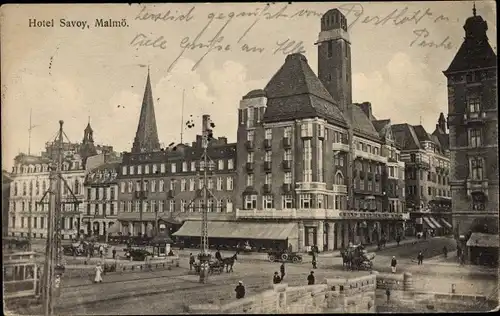 Ak Malmö Schweden, Hotel Savoy