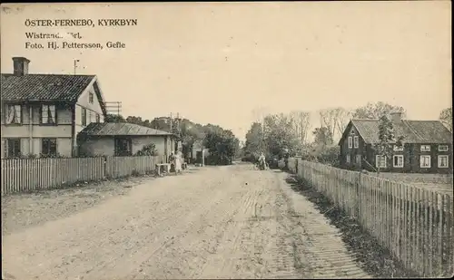 Ak Österfärnebo Schweden, Kyrkbyn, Straßenpartie