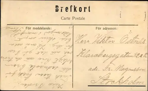 Ak Österfärnebo Schweden, Kyrkbyn, Straßenpartie