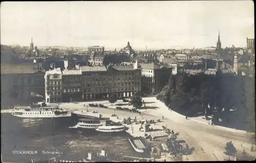 Ak Stockholm Schweden, Nybroplan
