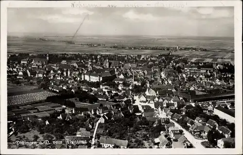 Ak Dillingen an der Donau, Fliegeraufnahme