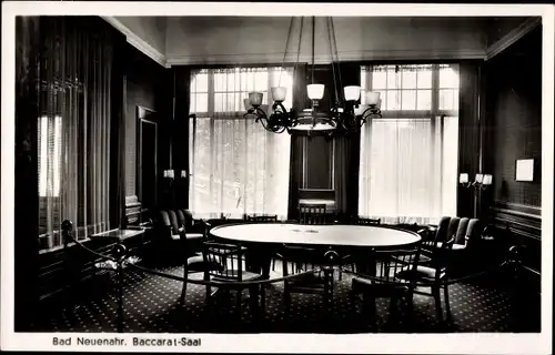 Ak Bad Neuenahr Ahrweiler in Rheinland Pfalz, Baccarat-Saal