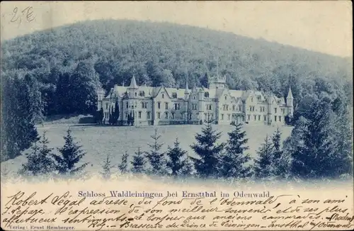 Ak Mörschenhardt Mudau im Odenwald Baden, Schloss Waldleiningen