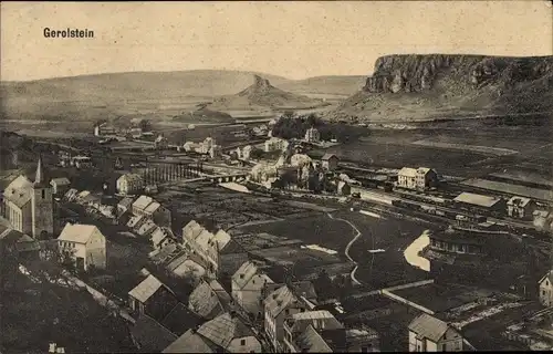 Ak Gerolstein in der Eifel, Gesamtansicht