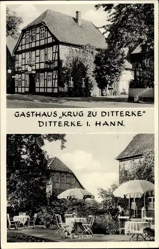 Ak Gehrden bei Hannover, Gasthaus Krug zu Ditterke