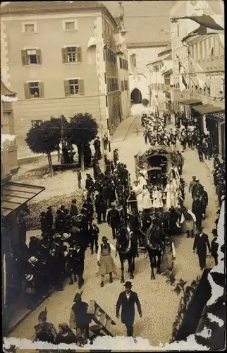 Foto Ak Festumzug im Ort, Festwagen