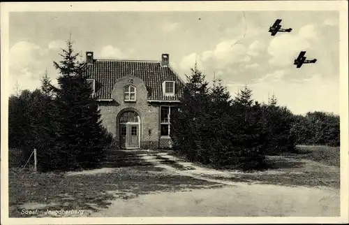 Ak Soest Utrecht Niederlande, Jeugdherberg, Flieger