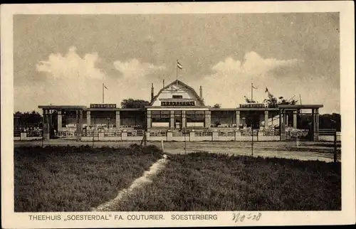 Ak Soesterberg Utrecht Niederlande, Theehuis Soesterdal Fa. Couturier