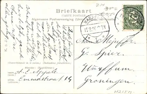 Ak Vlaardingen Südholland, Hoflaan