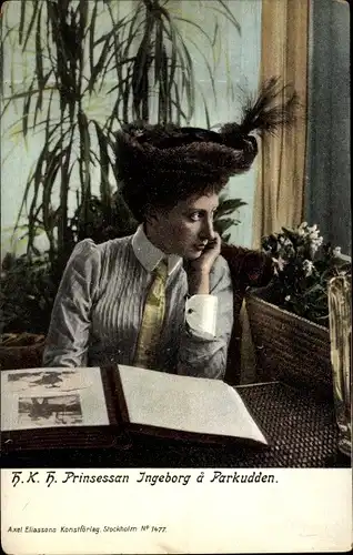 Ak H.K.H. Prinzessin Ingeborg von Schweden, Parkudden