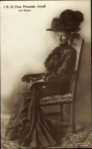 Ak Frau Prinzessin Arnulf von Bayern