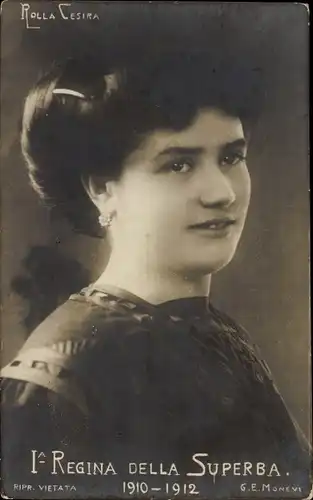 Ak Schauspielerin Rolla Cesira, Regina della Superba, Portrait