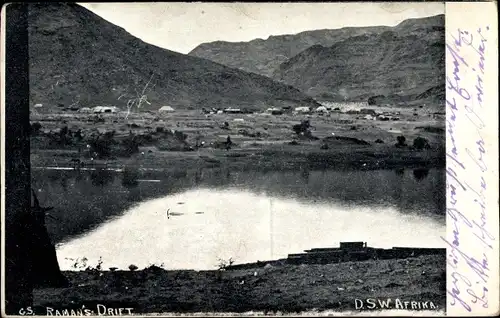 Ak Warmbad Deutsch Südwest Afrika Namibia, Landschaft, Raman's Drift