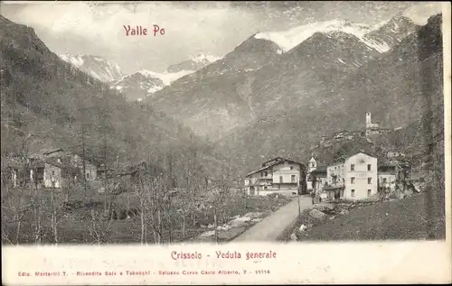 Ak Crissolo Piemonte, Veduta generale, Valle Po