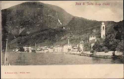 Ak Riva di Solto Lago d'Iseo Lombardia, Uferpartie