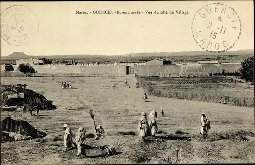 Ak Guercif Marokko, Bureau arabe, Vue du cote du Village