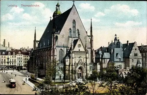 Ak Leipzig in Sachsen, Thomaskirche