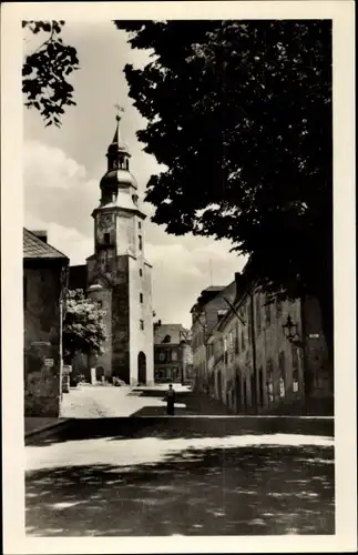 Ak Scheibenberg im Erzgebirge, St. Johanniskirche