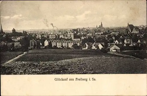 Ak Freiberg in Sachsen, Blick auf die Stadt
