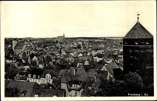 Ak Freiberg in Sachsen, Blick über die Stadt
