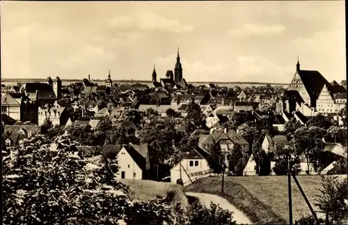 Ak Freiberg in Sachsen, Blick über die Stadt