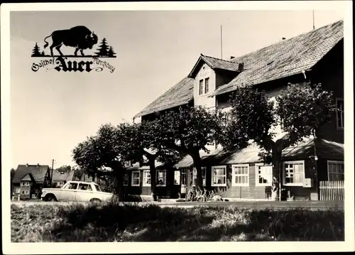 Ak Auer Moritzburg in Sachsen, Gasthof Auer, Außenansicht