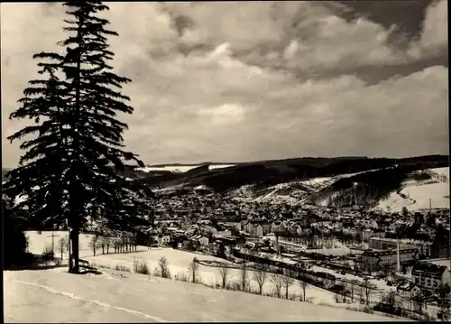 Ak Olbernhau im Erzgebirge Sachsen, Panorama, Winter, Schnee