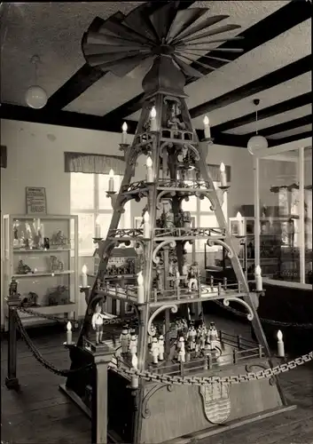 Ak Olbernhau im Erzgebirge, Haus der Heimat, Pyramide