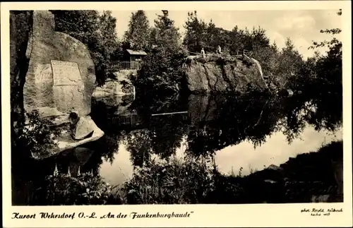 Ak Wehrsdorf Sohland an der Spree in Sachsen, An der Funkenburgbaude