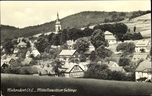 Ak Wehrsdorf Sohland an der Spree in Sachsen, Ortsansicht