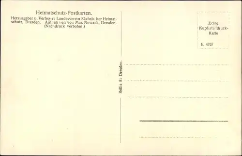 Ak Dresden Altstadt, Jägerhof Landesmuseum für Sächsische Volkskunst