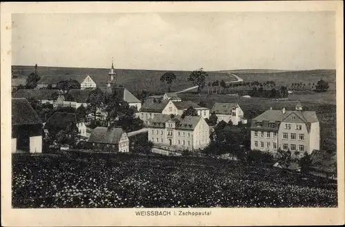 Ak Weißbach Amtsberg im Erzgebirge, Panorama vom Ort