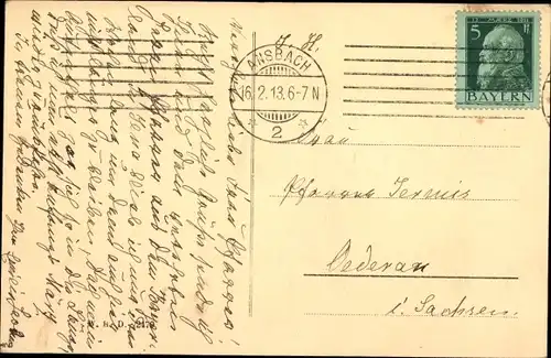 Ak Ansbach in Mittelfranken Bayern, Gesamtansicht