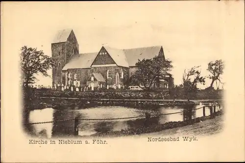 Ak Nieblum auf der Insel Föhr Nordfriesland, Kirche