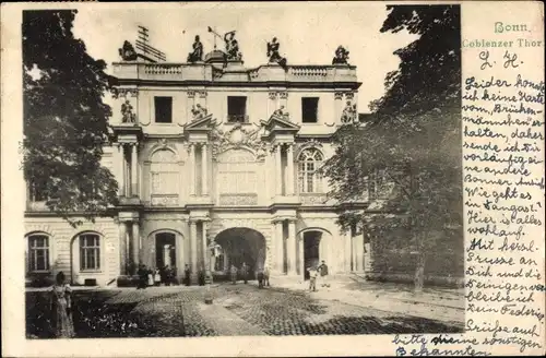 Ak Bonn am Rhein, Koblenzer Tor