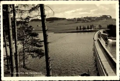 Ak Pirk Burgstein Weischlitz im Vogtland, Talsperre