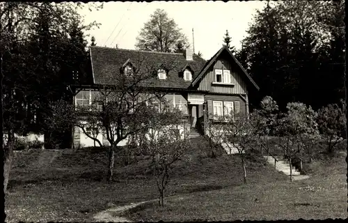 Ak Sebnitz Sachsen, Berggaststätte Finkenbaude, Betriebsferienheim, Inh. H. Opitz